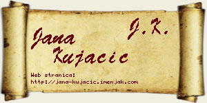 Jana Kujačić vizit kartica